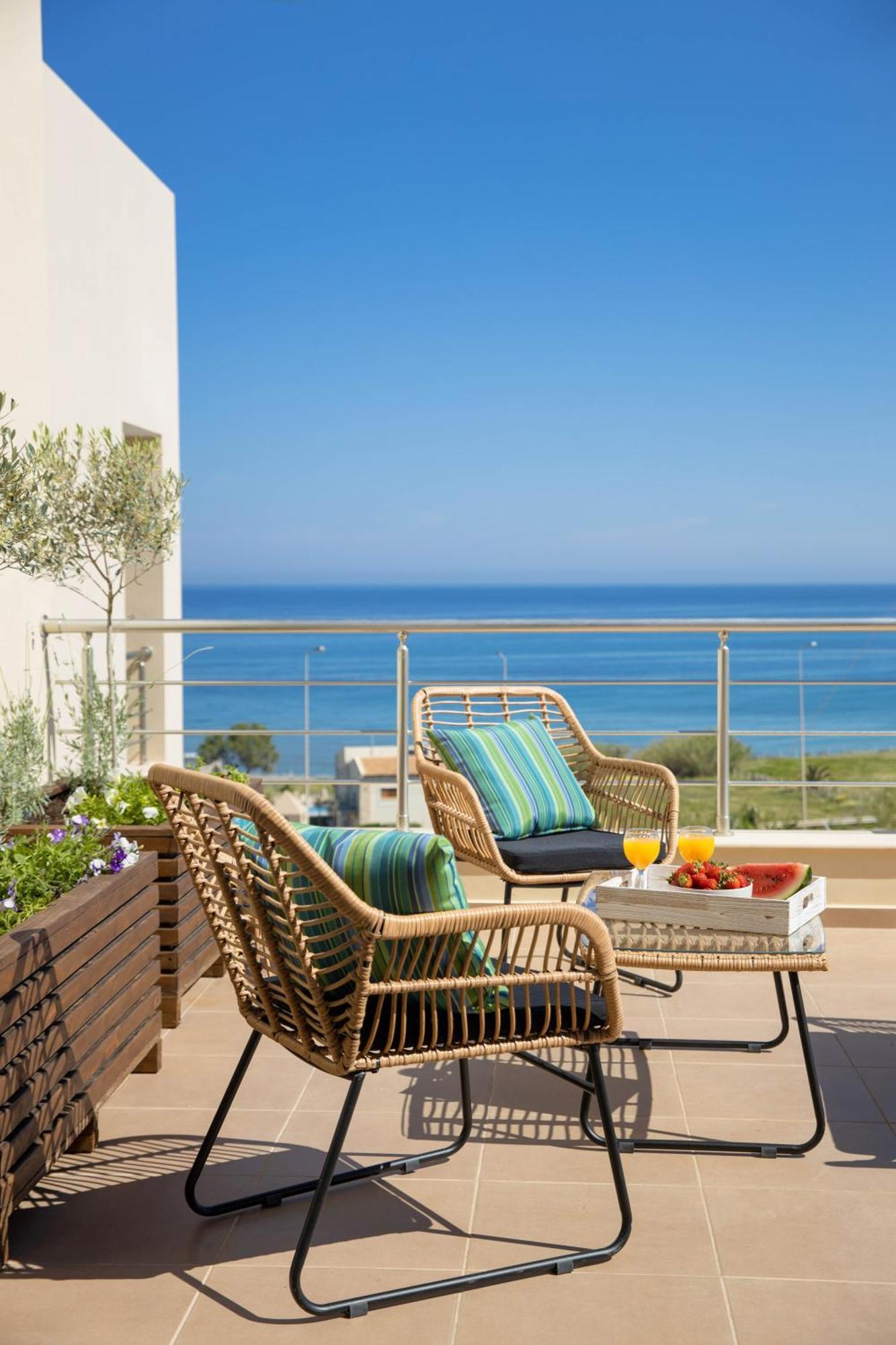 "Peach" - Sea View Maisonette By Sky Hill Resorts Pangalochori Exteriör bild