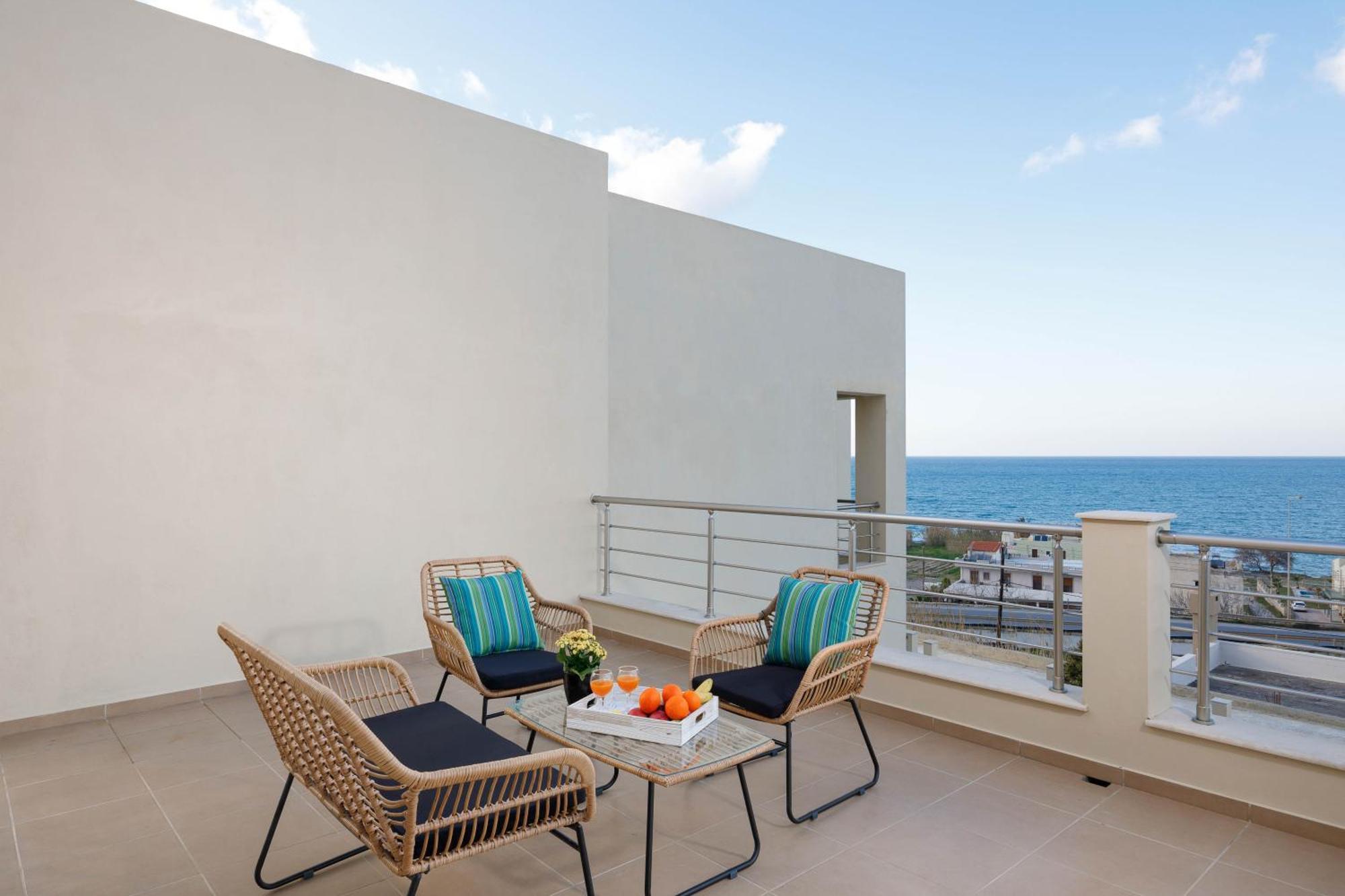 "Peach" - Sea View Maisonette By Sky Hill Resorts Pangalochori Exteriör bild