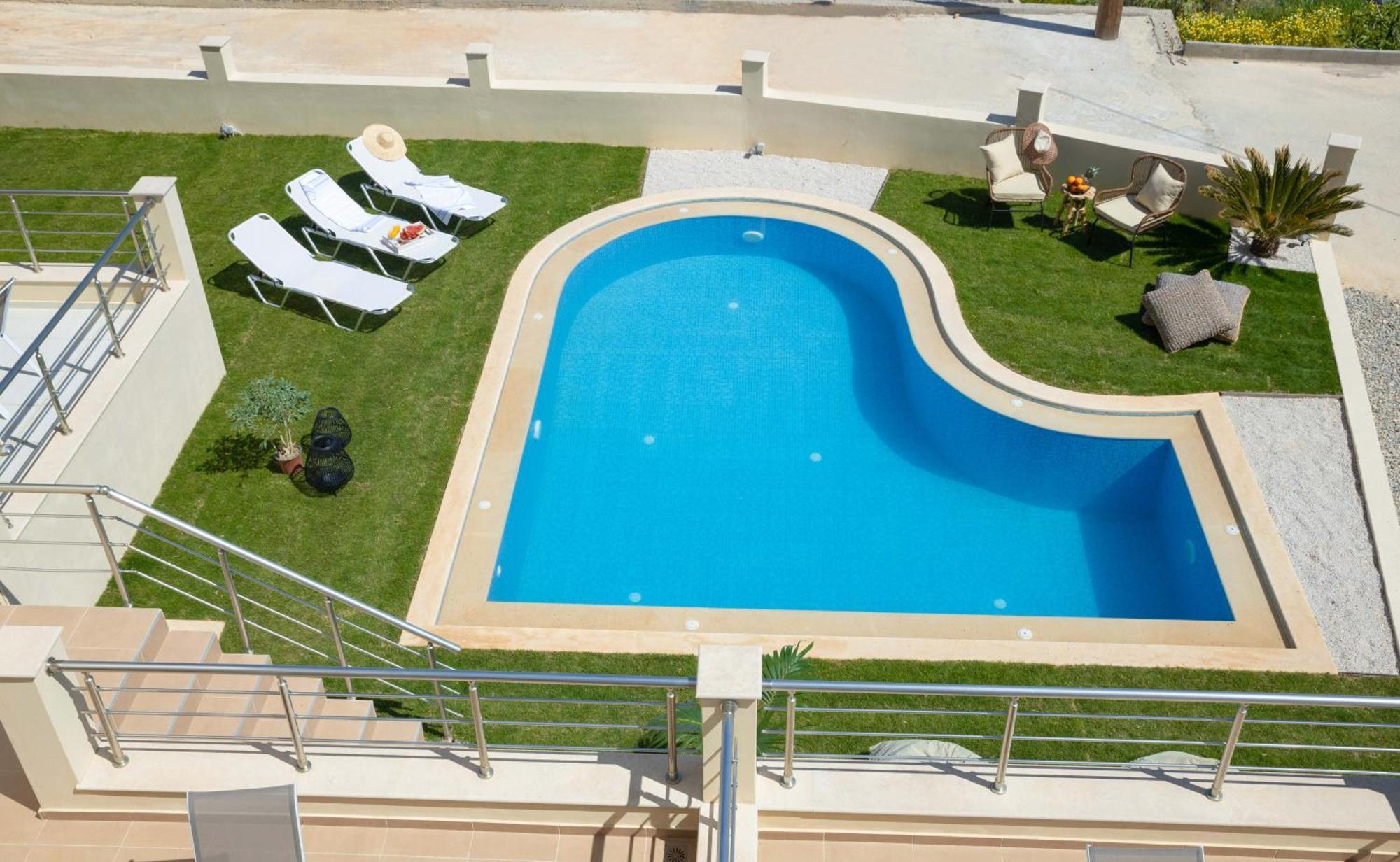 "Peach" - Sea View Maisonette By Sky Hill Resorts Pangalochori Exteriör bild