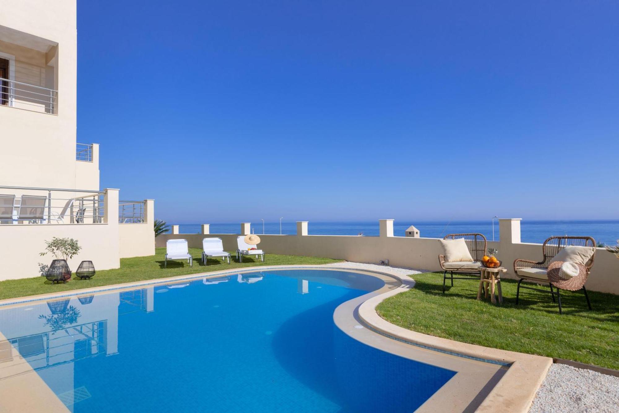 "Peach" - Sea View Maisonette By Sky Hill Resorts Pangalochori Exteriör bild