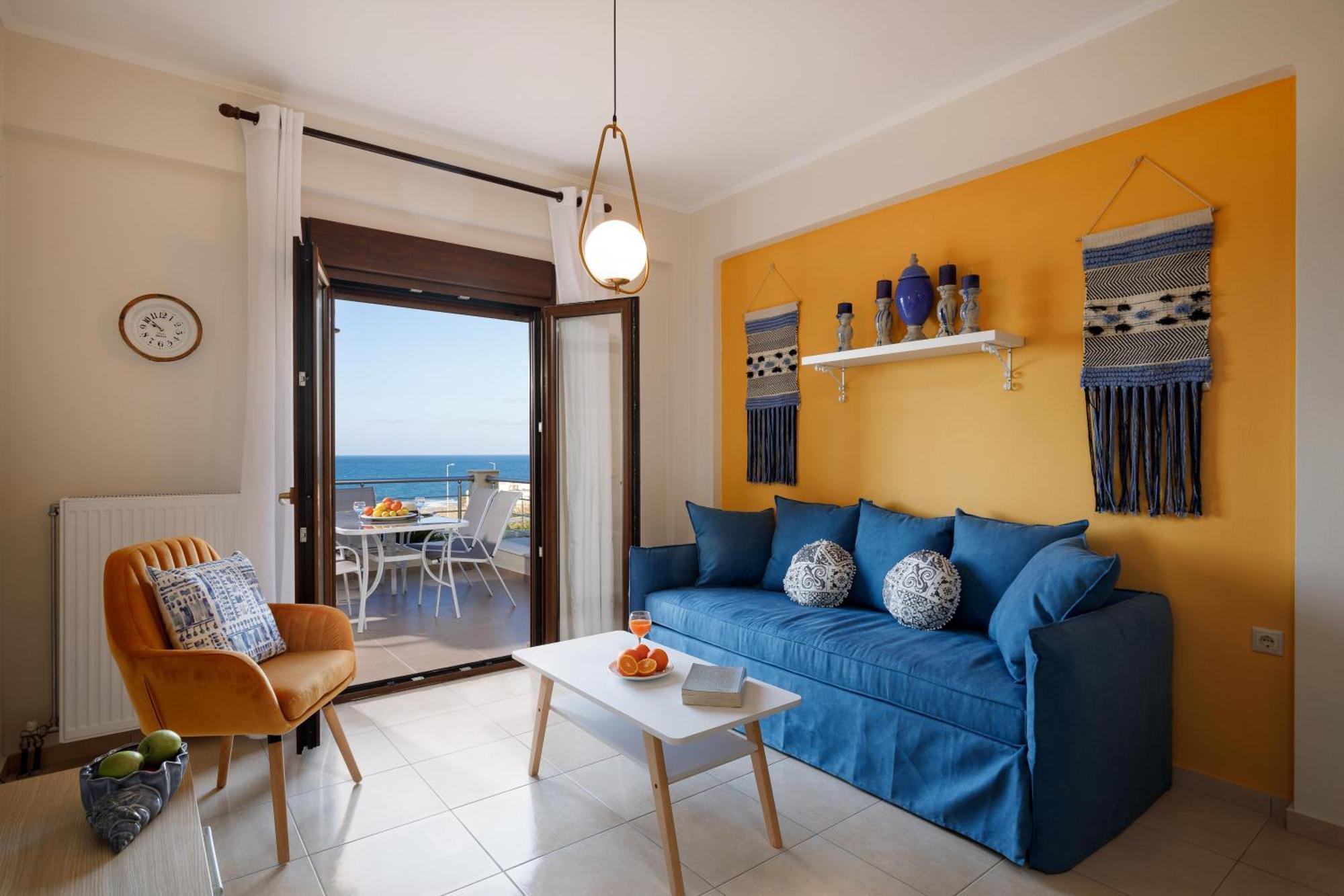 "Peach" - Sea View Maisonette By Sky Hill Resorts Pangalochori Exteriör bild